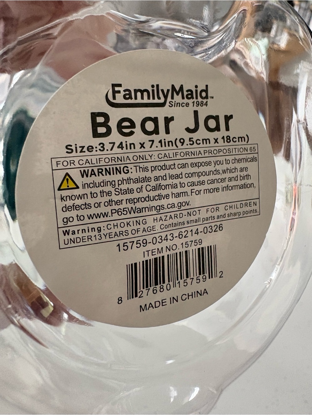 Family Maid Bear Tumbler - NWT - Picture 2 of 2